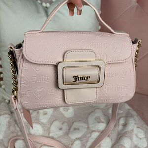 Juicy Couture Powder Blush Made You Look Fashion Item Flap Crossbody